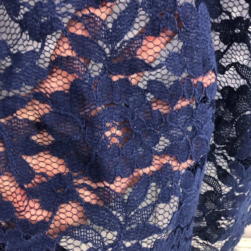 Lane Bryant | Tops | Lane Bryant Sheer Lace Rose Stitching Vneck Top 4 ...